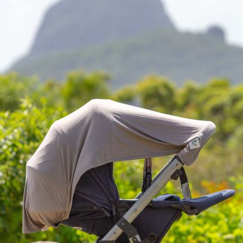 Baby sun shade: Multifunctional Magnetic Sun Cover - Earth Grey – Bebe Trek