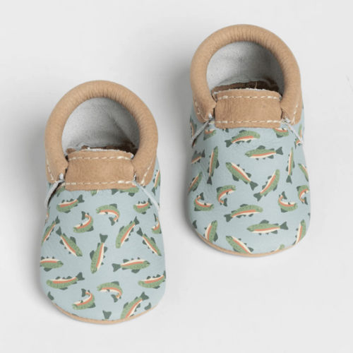 Rainbow Trout City Baby Shoe – Freshly Picked