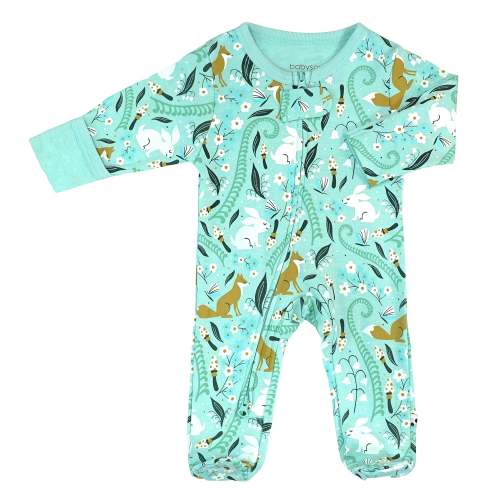 Baby & Newborn Pattern Zipper Footie Sleeper