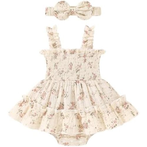 Happy Town Infant Baby Girl Clothes Toddler Summer Romper Dress Outfits