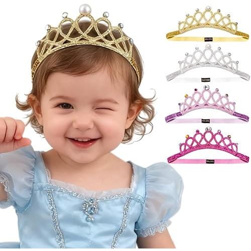 DANMY Little Girl Super Elastic Headband Toddler Hair Band Soft Headwrap Crown Children Hair Accessories
