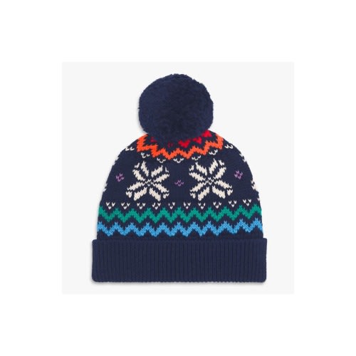 Baby Rainbow Snowflake Fair Isle Beanie