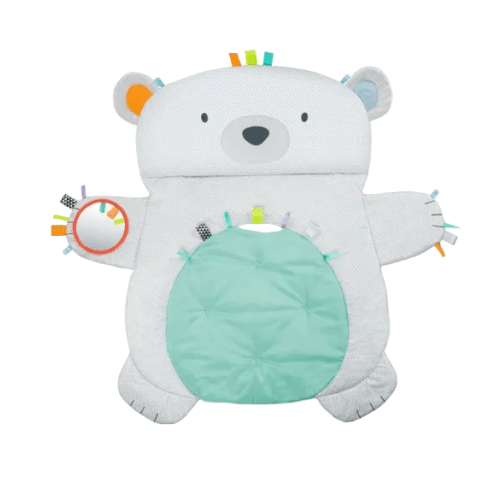 Bright Starts Tummy Time Prop & Play Mat, Polar Bear