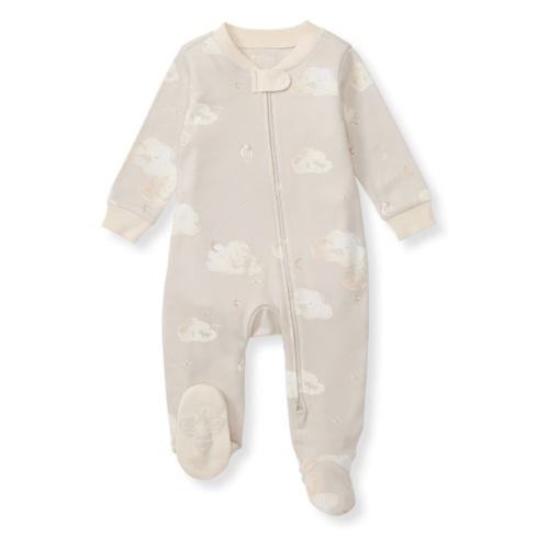 Good Night Sky Organic Cotton Sleep and Play - Limestone