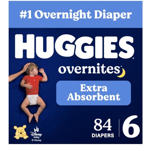 Huggies Overnites Diapers Size 6, 84 Count (2 Packs of 42)