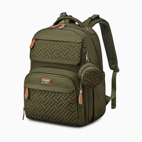Babbleroo Travel Diaper Bag Backpack - Army Green
