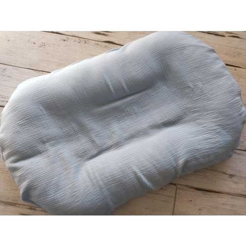 Handmade Muslin Cover for Snuggle Me Organic Lounger: GOTS Cotton