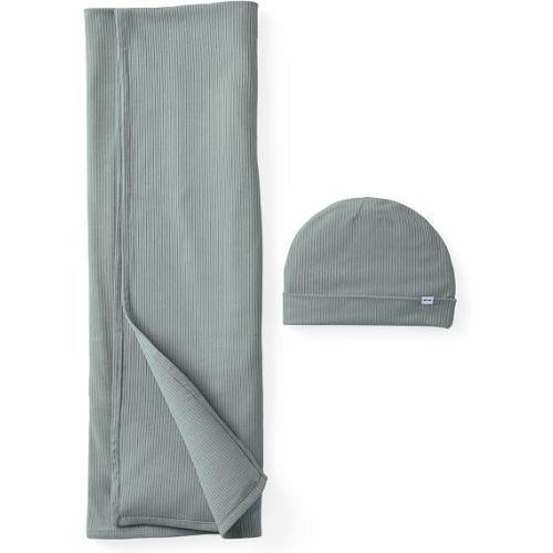 Little Sleepies Swaddle & Beanie Set