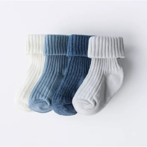FOUR-PACK OF COLOR SOCKS - Blue marl | ZARA United States
