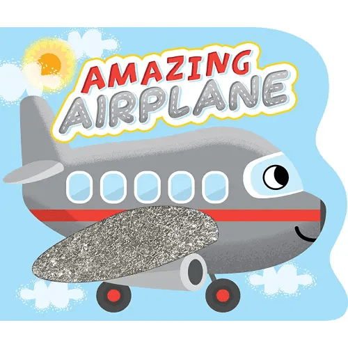 Little Hippo Books Amazing Airplane - Touch and Feel Board Book - Sensory Board Book (Touch & Feel Sensory Board Books for Baby & Toddler Time)