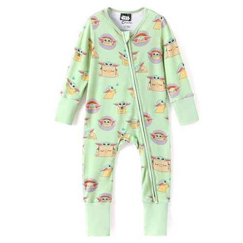 Disney Baby Viscose Made from Bamboo 2-Way Zipper Footie Outfit NB to Inf