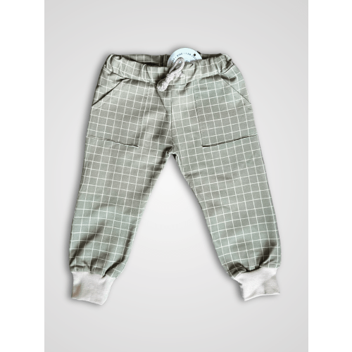 Olive Grid Pants