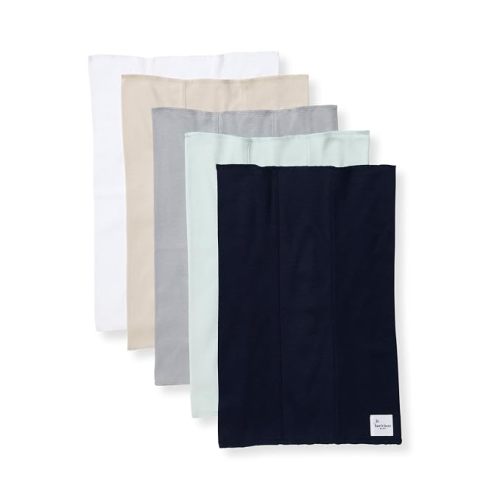 Burt's Bees Baby Burp Cloths, 100% Organic Cotton Extra Absorbent Soft Fabric, Large Drool Cloths 17 x 11.75 in, 5-Pack