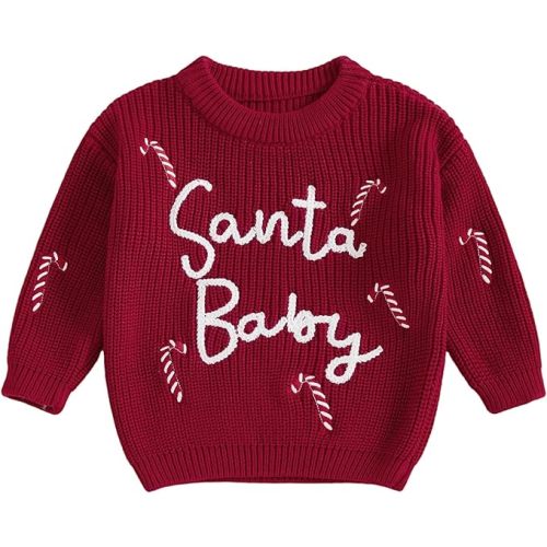 Infant Baby Boy Girl Oversized Knit Sweater Chunky Long Sleeve Pullover Sweater Shirts Warm Fall Winter Tops Clothes