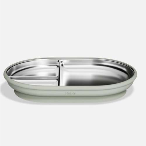 Stainless Suction Plate - Bubble Gum