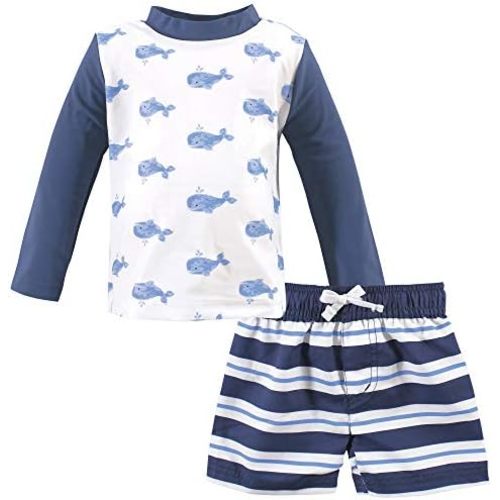 Hudson Baby Baby-Girls Swim Rashguard Set