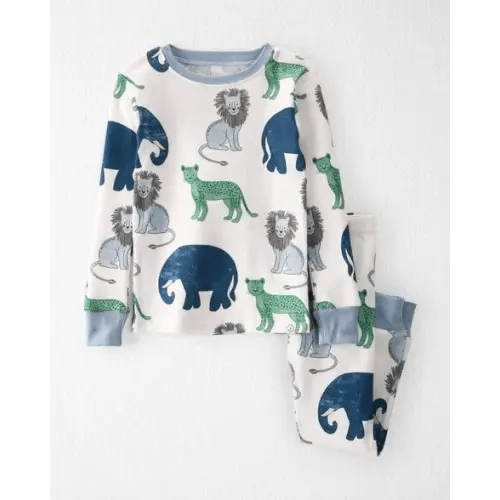 Toddler Organic Cotton Pajamas Set in Wildlife Print - Little Planet | Carter's