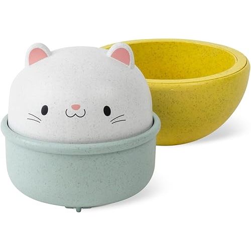 Tiger Tribe: Rocking Roller Cat - 2-in-1 Versatile Toy: Wobble Animal Converts to Racer, Zoom Across The Floor, Battery Free, Kids & Toddler 18mo+