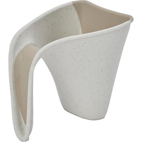Shnuggle ECO Bath Rinse Jug | Soft Rim Baby & Toddler Shampoo Rinser | Bath Hair Rinsing Cup | Hair Wash Jug with Handle | Essential Bath Accessories | Cookies & Cream Colour