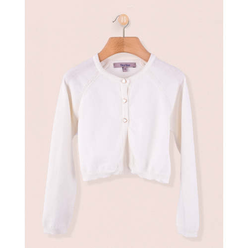 Betsy Antique White Cardigan with Heart Buttons – Fleurisse by Spring Flowers