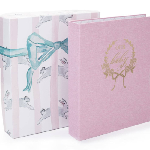 "Our Baby” Memory Book: Pink - Default Title - La Mère Village