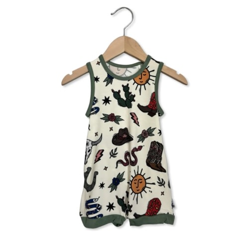 High Noon Sleeveless Shorty Romper