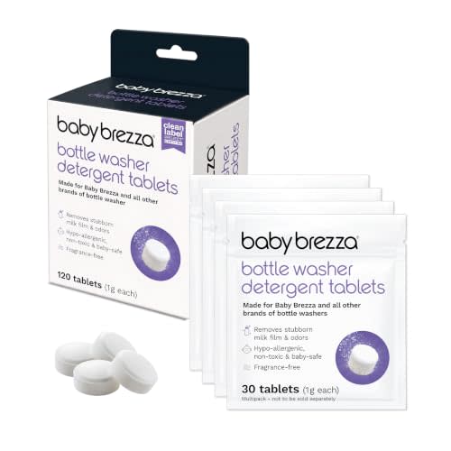 Baby Brezza Detergent Soap Tablets for Bottle Washers, 120 Tablets