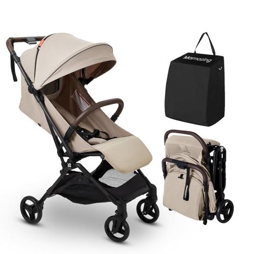 Lightweight Baby Travel Stroller with Carbor Fiber Frame, Compact & Airplane-Friendly, One-Handed Folding Design, 11.6 lbs, Perfect for Toddlers, Simply Taupe