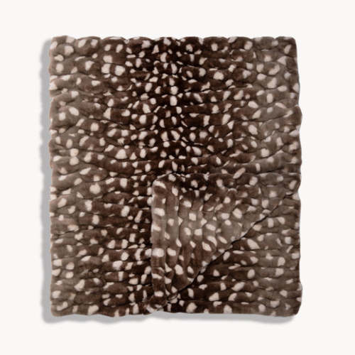 Woodland Fawn | Fawn Print Throw Blanket | Lola Blankets