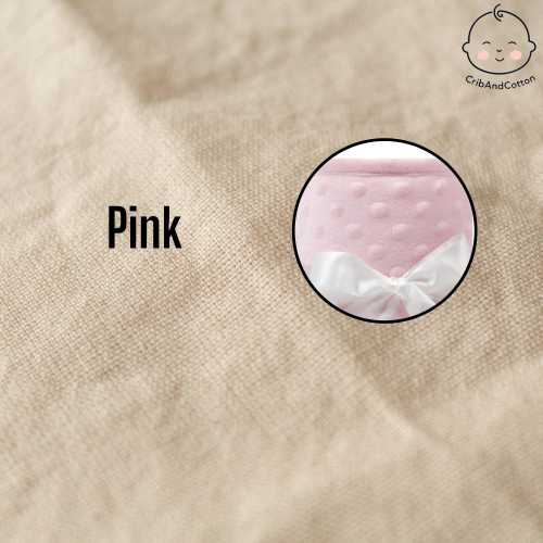 Bubble Fleece Crib Rail Cover, Velvet Edge, Soft Nursery Decor