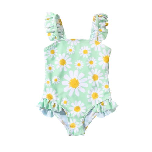 Toddler Baby Girls' Swimsuit Floral Print Bikini Set Bathing Suit Swimwear for Girls Size 18-24 Months