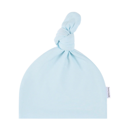 Top Knot Beanie - Sky
