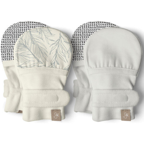 Stay On 2-Pack Mitts, Coastal + Cloud - Goumi Hats & Mittens | Maisonette