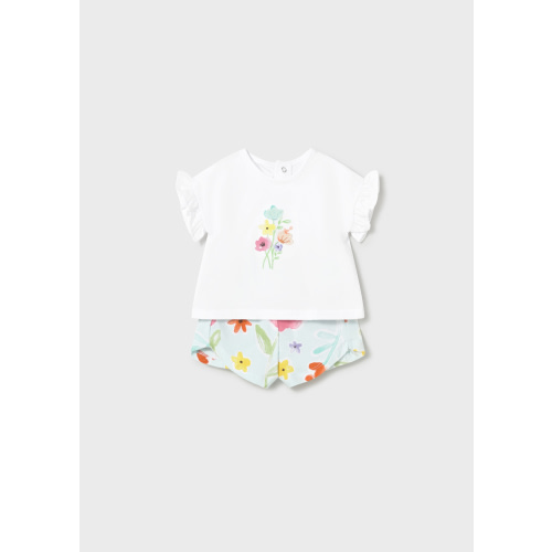 Newborn Printed Shorts and T-shirt Set
