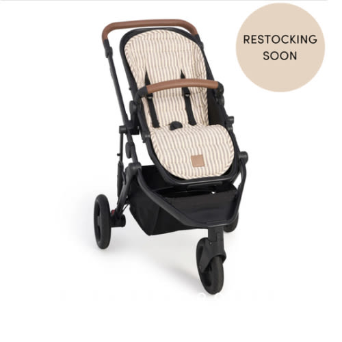 Lemon Sorbet Stripe Universal Linen Pram Liner