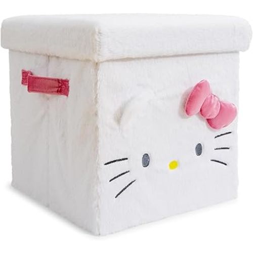 Ukonic Sanrio Hello Kitty 13 x 13 Inch Plush Storage Cube
