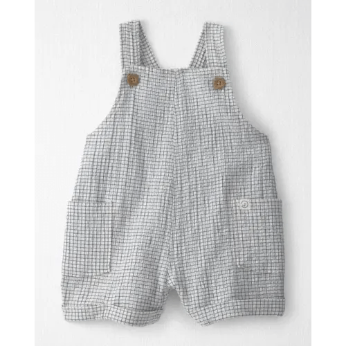 Baby Organic Cotton Seersucker Gauze Shortalls - Little Planet | Carter's