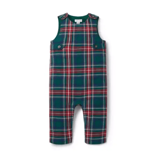 Baby Evergreen Forest Tartan The Tartan Baby Overall by Janie and Jack
