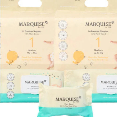 Marquise Hypoallergenic Nappies & Wipes Starter Pack