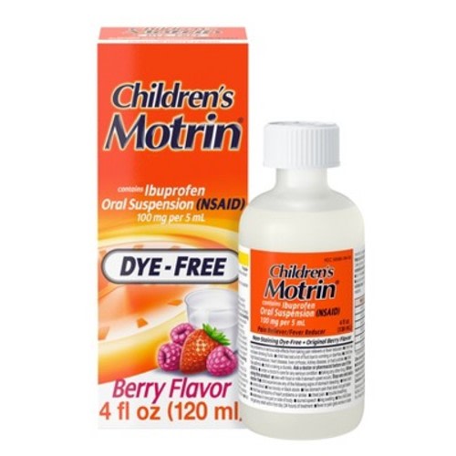 Children's Motrin Liquid Dye-Free Fever Reduction & Pain Reliever - Ibuprofen  - Berry - 4 fl oz