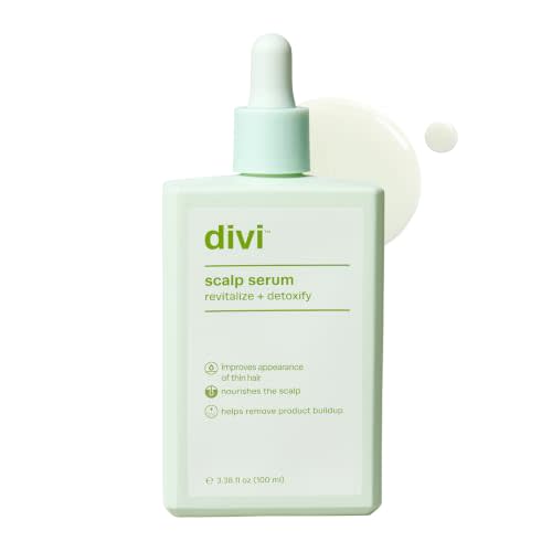 Divi Scalp Serum | To Promote Fuller-Looking Hair with Peptides | 100 ml | Multi-Peptide Complex, Caffeine, Rosemary Oil, Vegan, Non-Greasy, Thinning Hair, Fuller-Looking Hair, Scalp Serum, 100ml