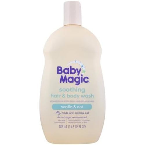 Baby Magic Soothing Hair & Body Wash, Vanilla & Oat Scent, 16.5 Fl Oz