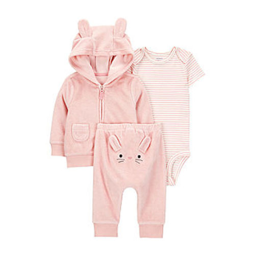 Carter's Baby Girls 3-pc. Pant Set, Color: Pink - JCPenney