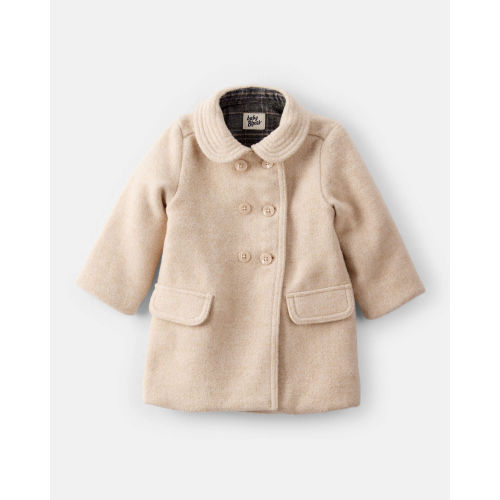 Baby Girl Long-Sleeve Fashion Peacoat - Brown - OshKosh B'gosh | Carter's