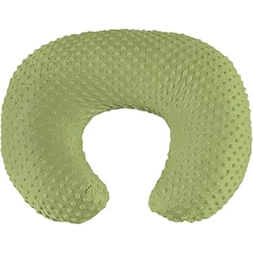 Nursing Pillow for Bottle and Breastfeeding, Ergonomic Comfort Nursing Essentials for Mom and Baby, Feeding Support Pillow with Removable Cover, Easier and Healthier Nursing (Dark Green)