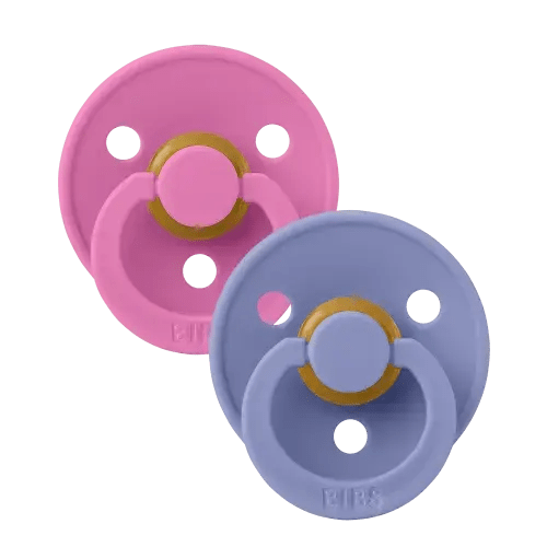 Colour Pacifiers 2 Pack - Bubblegum/Peri