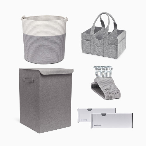 Sprucely Ultimate Nursery Organization Bundle - Grey
