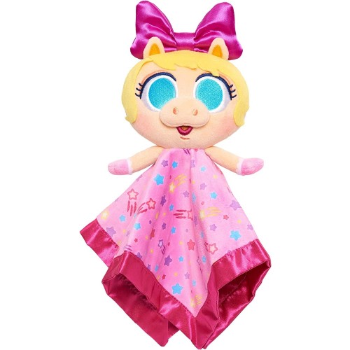 Disney Baby Lovey Miss Piggy Security Blanket Rattle Embroidered Satin Trim
