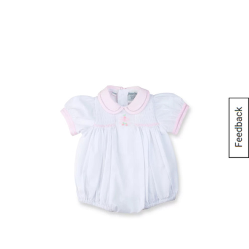 Feltman Brothers Bow Smocked Bubble Romper | Belk