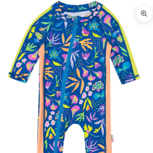 Sunsuit - Long Sleeve Romper Swimsuit | "Tropadelic"